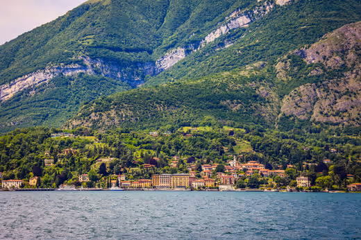 Village by Lake Como