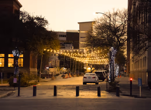 Golden Hour Streetlights