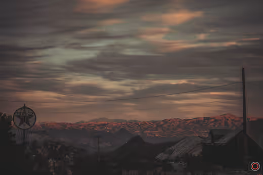 Twilight at Dusk over the Canyons